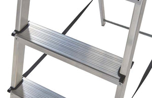 Werner High Handrail Platform Step Ladder - Deep Treads