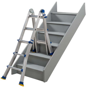 Werner Telescopic Multi-Purpose Combination Ladder - 4 x 3 - Stairway Mode