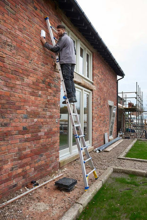 Werner 4 Way Telescopic Combination Ladders In Use