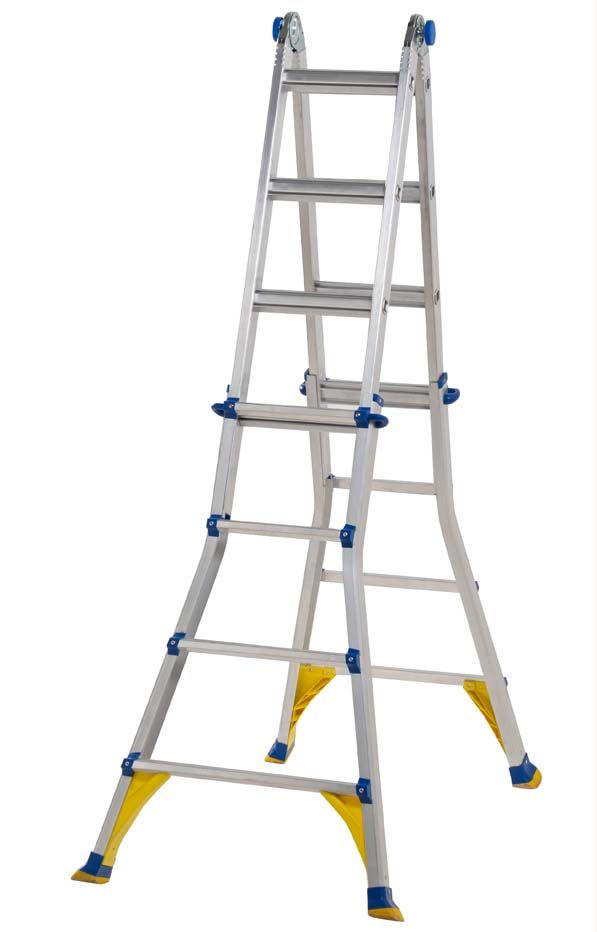 Werner 4 Way Telescopic Combination Ladders Stepladder