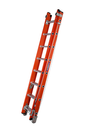 Werner Heavy Duty Fibreglass Extension Ladder with Alflo Rungs - 2 x 12 Rungs