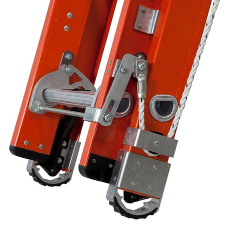Werner Heavy Duty Fibreglass Extension Ladder with Alflo Rungs - 2 x 13 Rungs