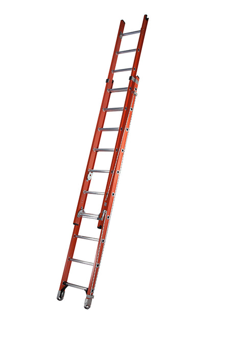Werner Heavy Duty Fibreglass Extension Ladder with Alflo Rungs - 2 x 10 Rungs