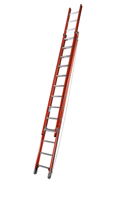 Werner Heavy Duty Fibreglass Extension Ladder with Alflo Rungs - 2 x 13 Rungs