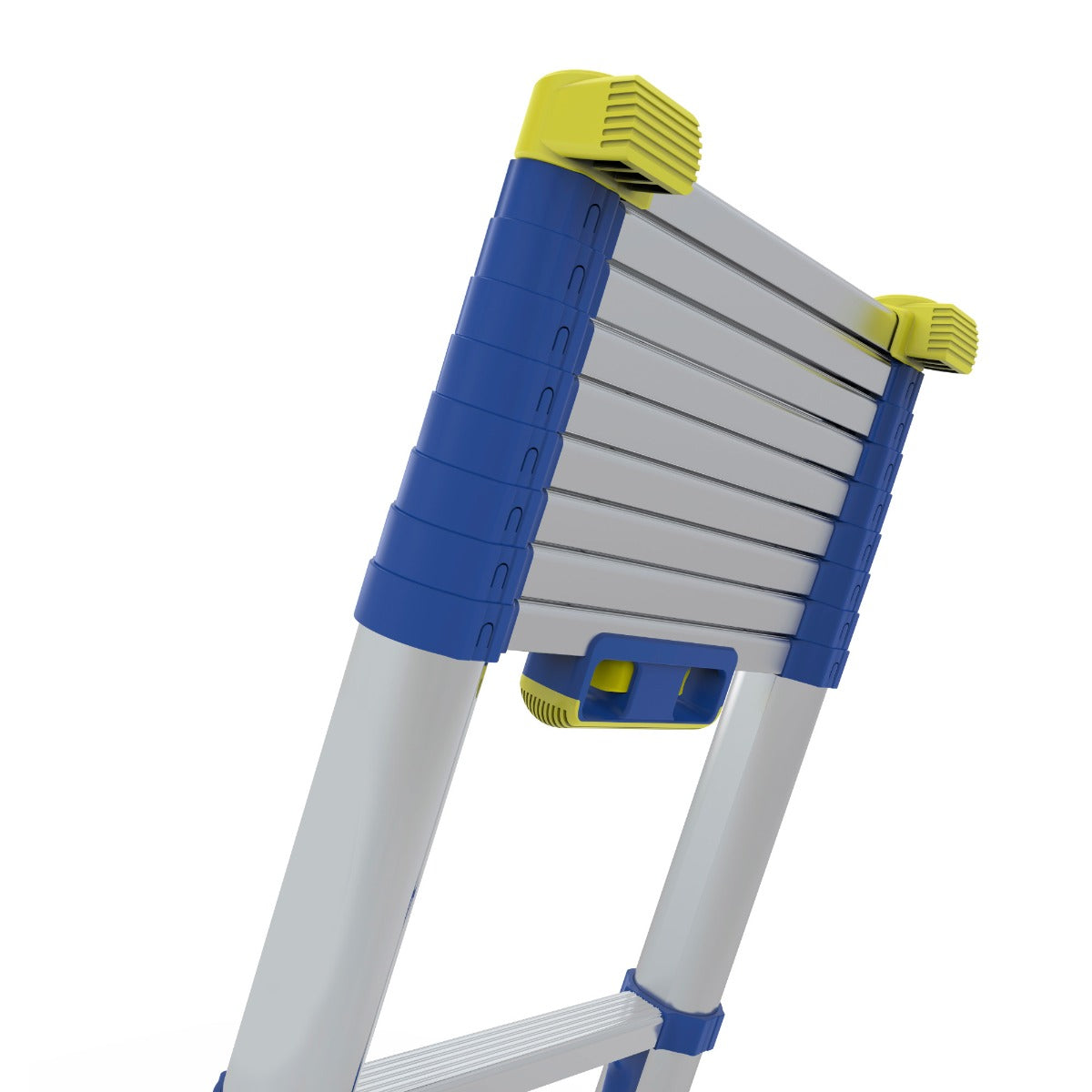 Werner Soft Close Telescopic Ladder - 2.9 m - Wall Bumpers