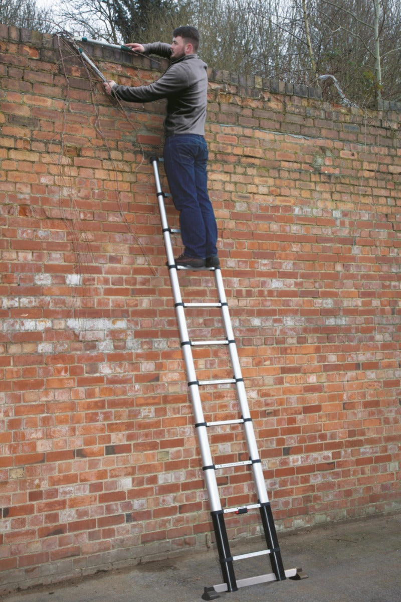 Werner Telescopic Ladder - 3.2 m In Use