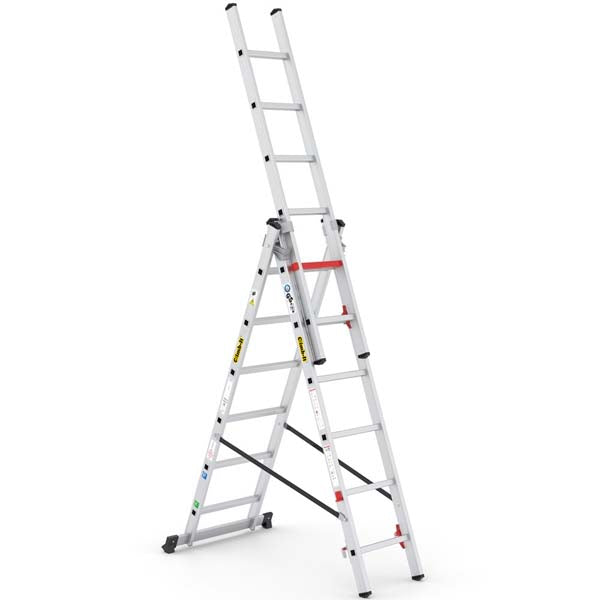 Climb It 3 Way Combination Ladder 3 x 6 Rung Three Way