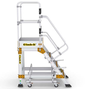 4 Tread Climb It Mobile Safety Step WIth Locking System Side View