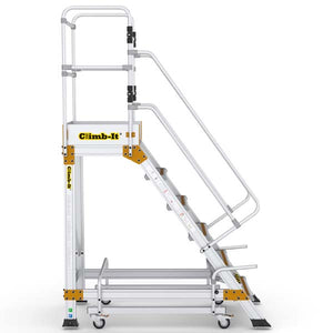 6 Tread Climb It Mobile Safety Step WIth Locking System Side View
