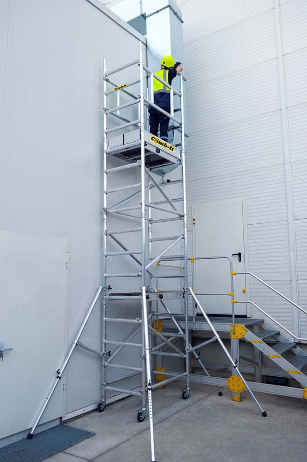 Climb-It Uni Pro Mobile Mini Scaffold Tower - 3.6m