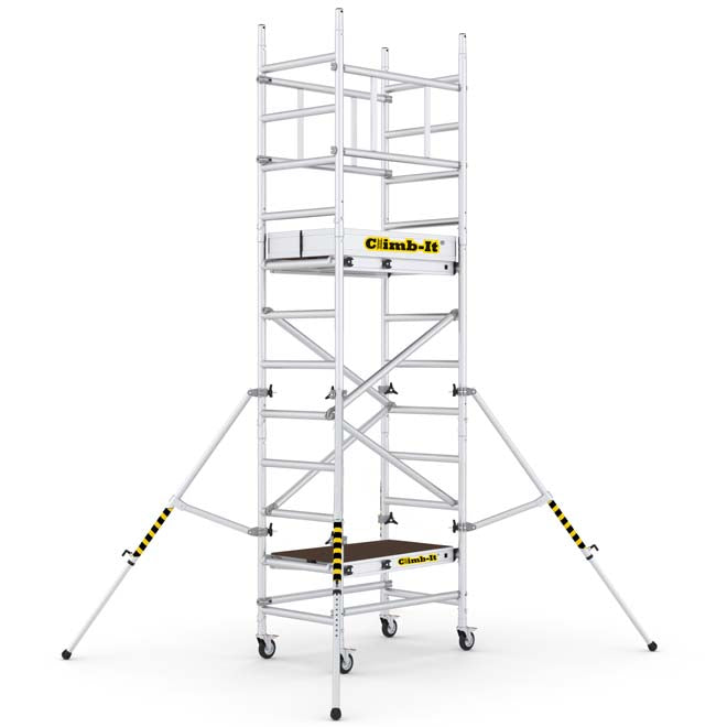 Climb-It Uni Pro Mobile Mini Scaffold Tower - 3.6m