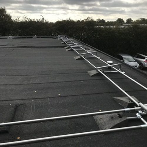 Folding Edge Protection On Roof