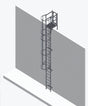 Galvanised Steel Roof Access Parapet 800mm with Safety Cage