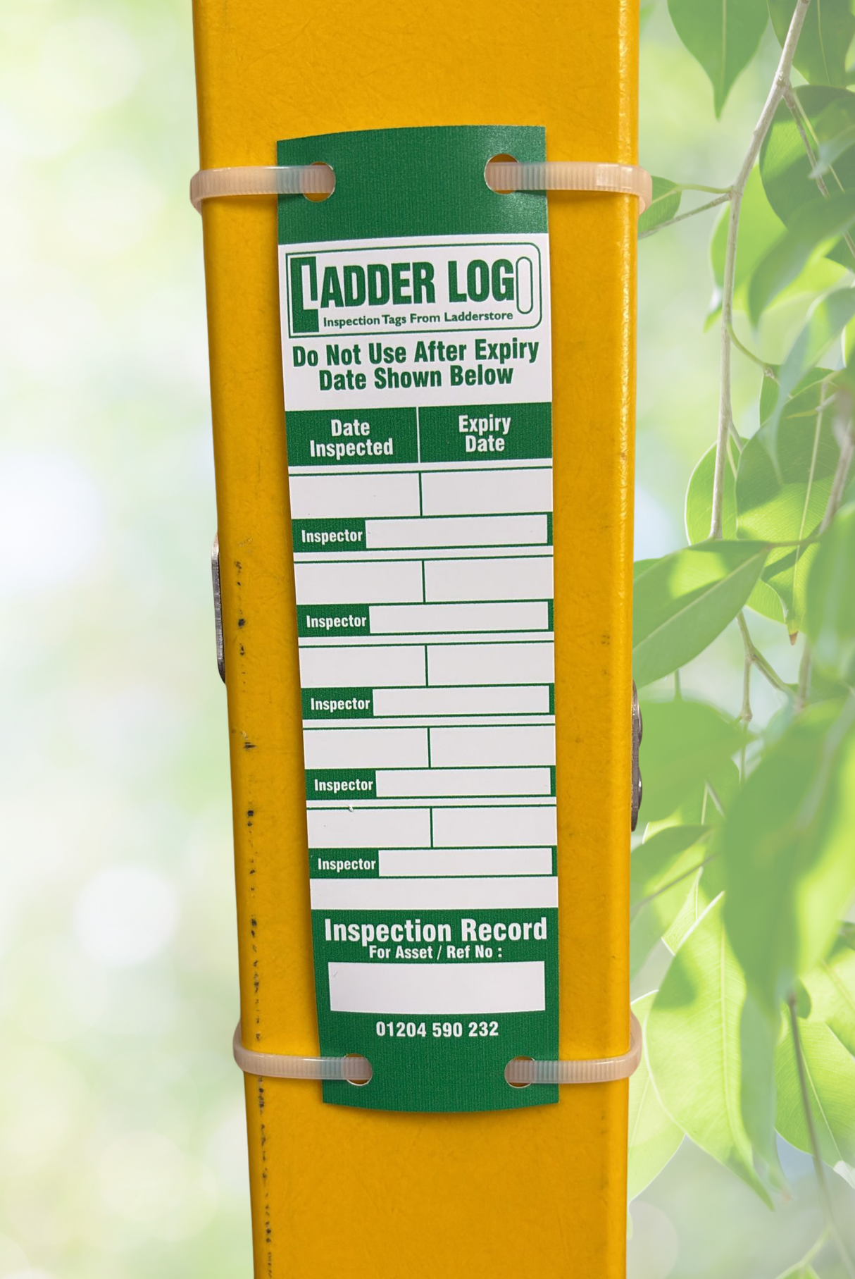 Ladderstore Ladder Log Sustainable Inspection Tag