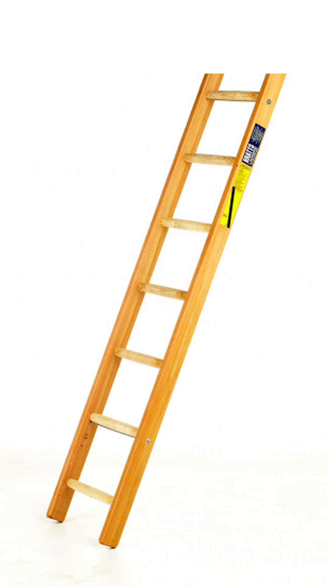 Timber Single Section 9 Rung Ladder - 2.36 m