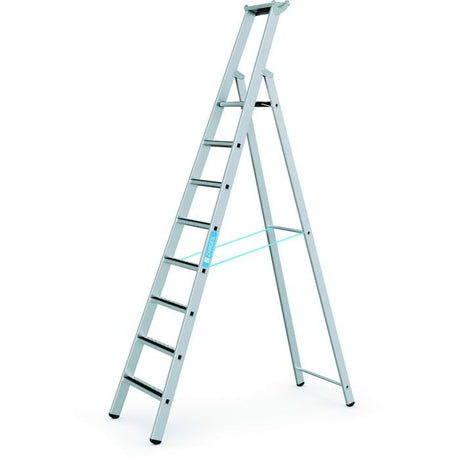Zarges Z600 Flanged R13 Anodised Stepladder - 8 Tread