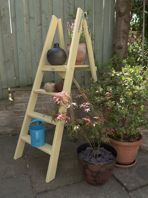 W H Hulley Heritage Wooden Step Ladders