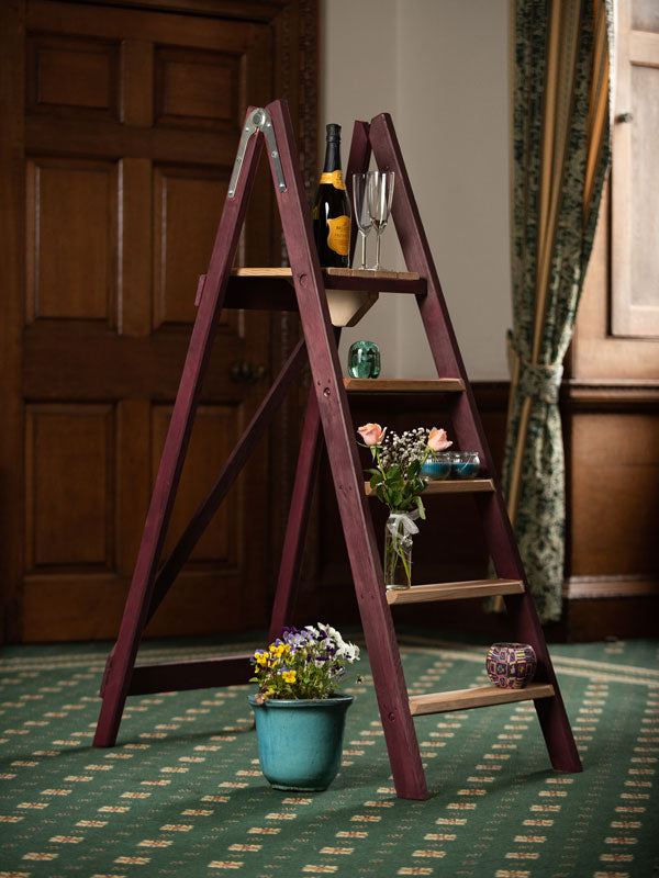 W H Hulley Heritage Wooden Step Ladders