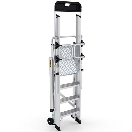 Climb-It EN131 Folding Steps With Enclosed Platform - 3 Tread Closed