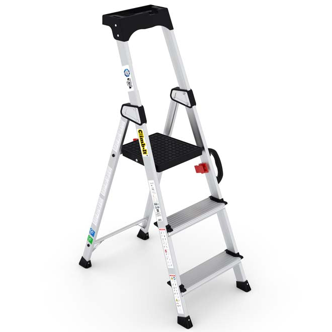 Climb It Professional Stepladder - 3 Tread