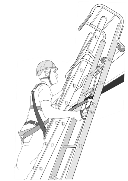 Heavy Duty Industrial Extending Roof Ladders - 4.83 m