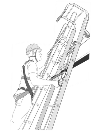 Heavy Duty Industrial Extending Roof Ladders 