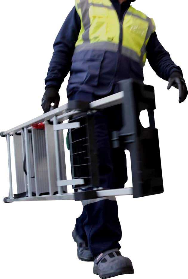 Climb It Professional Step Ladder - Carry Handle In Use
