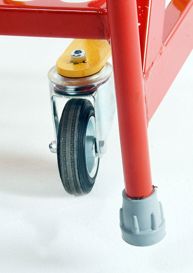 Redhill Quality Red Warehouse Step Castors