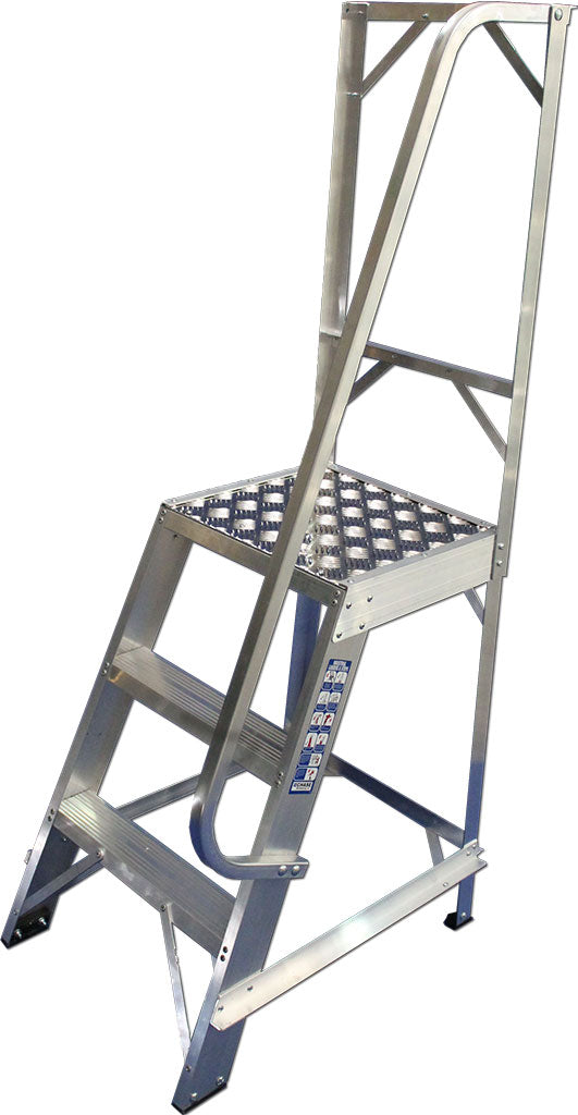 Chase Single Sided Aluminium Machine Steps 6 Tread | CLSS6 – Ladderstore
