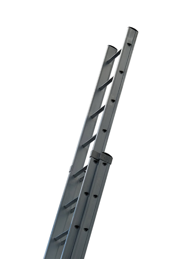 Dmax Double Section Extension Ladders With Retractable Stabiliser Bar - 2 x 8  - closed