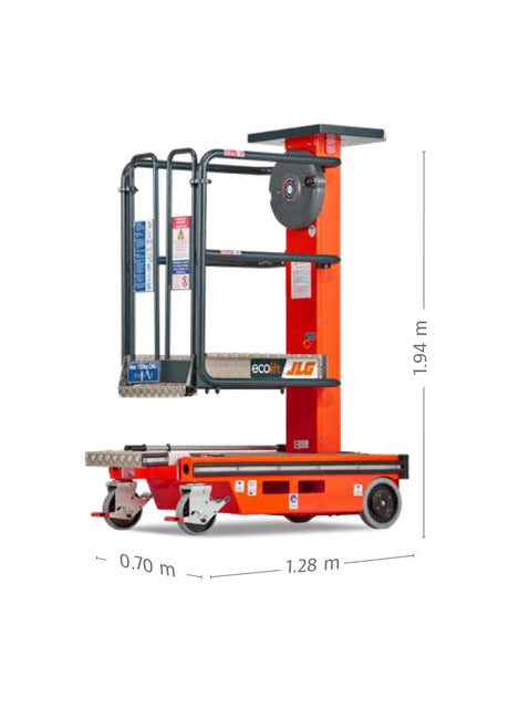 Ecolift closed dimensions