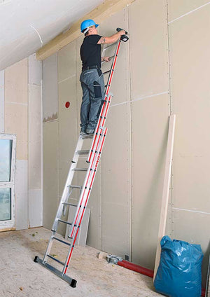 Hymer Trade Combination Ladder In Use As An Extension Ladder
