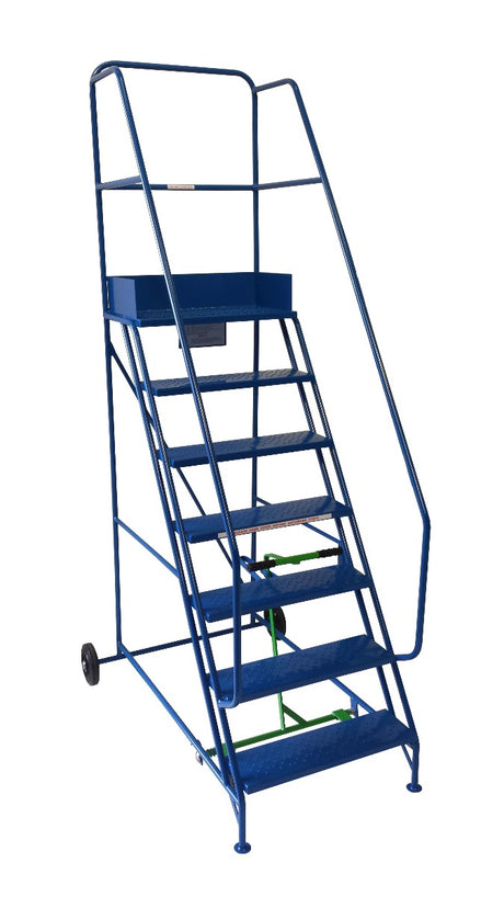 Klime-ezee Extra Wide Mobile Warehouse Step - 7 Tread