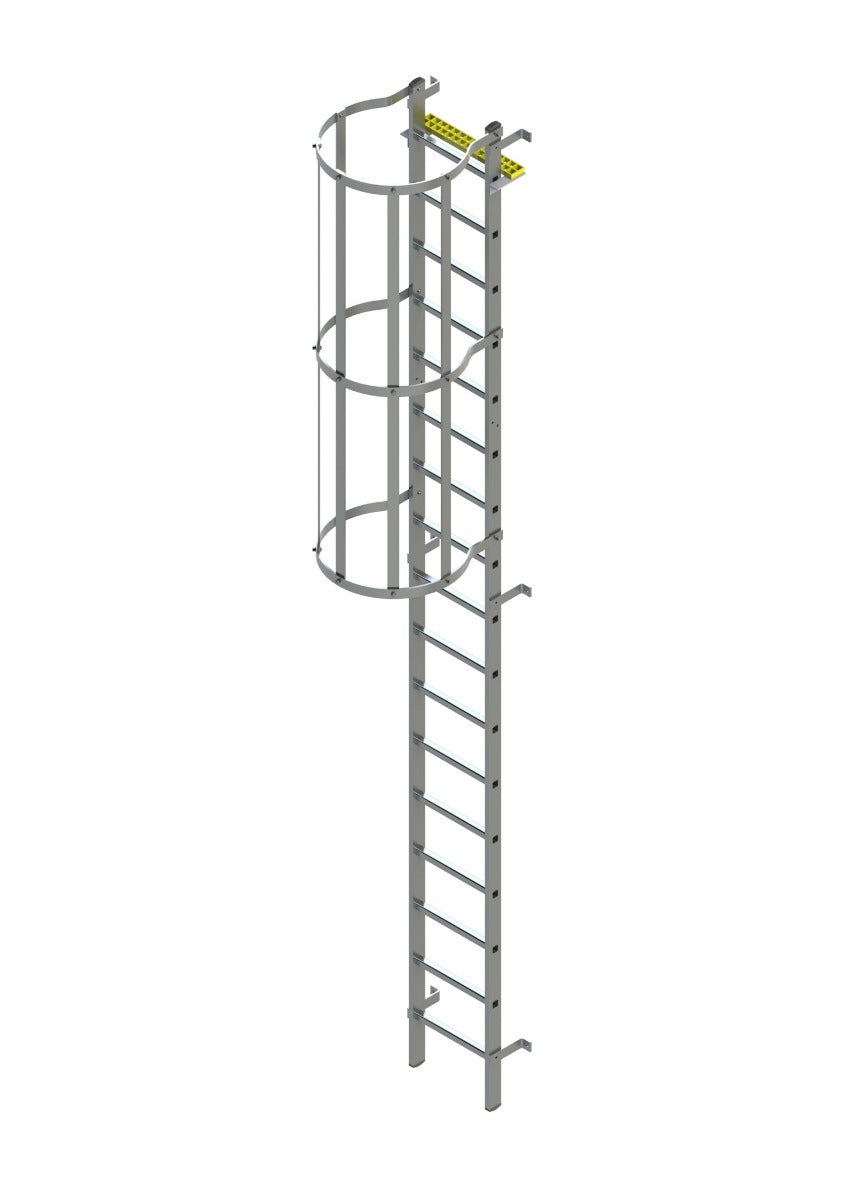 Fixed Vertical Ladder with Safety Cage