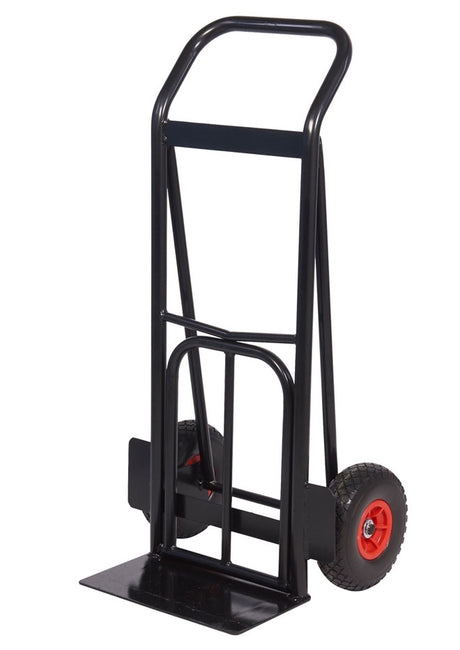 Heavy Duty Concave Adjustable Sack Truck With Puncture Proof Wheels - Folded