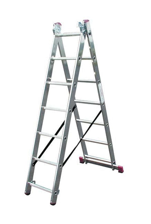 Krause Corda 5 Way Combination Ladder - 3 x 7 Rung - swing back step ladder 