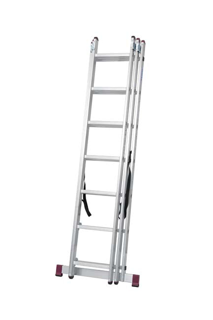 Krause Corda 5 Way Combination Ladder - 3 x 7 Rung - folded up