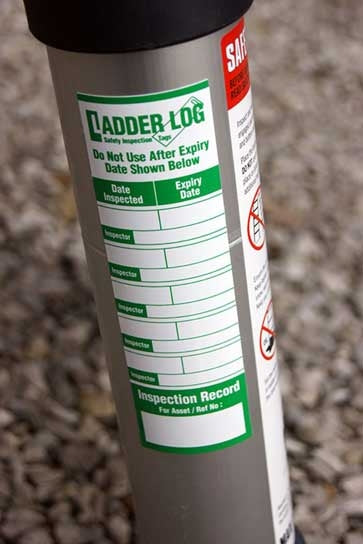 Ladderstore Ladder Log Safety Inspection Sticker  - Green (single)