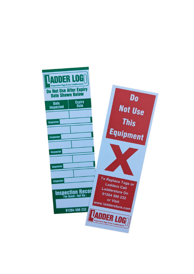 Ladder log red and green tag