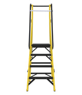 GRP Protect Enclosed Platform Step Ladder Front View