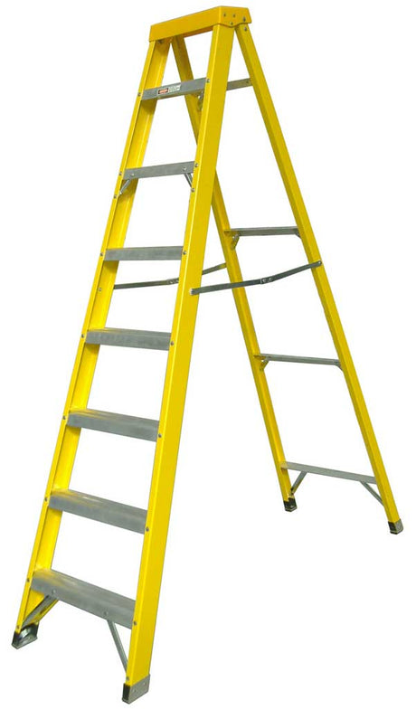 Zarges EN131 Professional GRP Swingback Step Ladders - 8 Tread