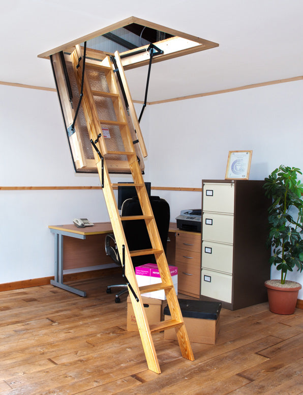 Heavy Duty 3.5 m Electric Stira Loft Ladder – Ladderstore