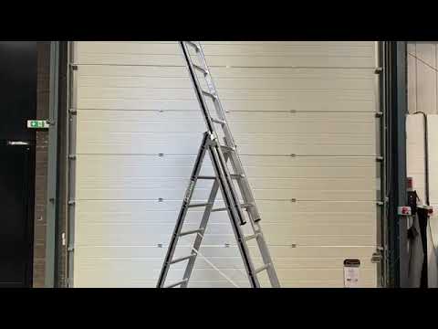 Hymer EN131 Aluminium Combination Ladder - 3 x 6 Rungs