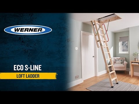 Werner Eco S Line Extra Tall Timber Loft Ladder