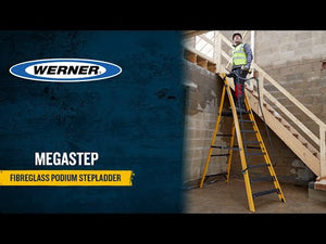Werner Megastep Large Platform GRP Steps - 4 Tread