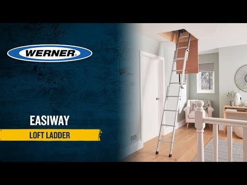 Werner Easiway Aluminium Loft Ladder - 3 Section