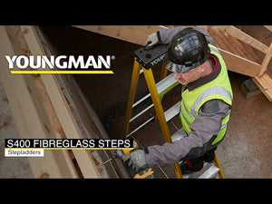 Youngman S400 Glass Fibre Swingback Stepladders