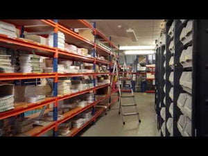 Zarges Z600 Anodised Step Ladders with Handrails