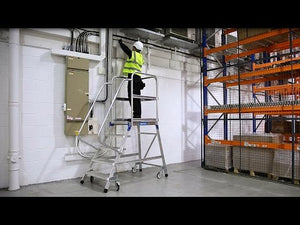 Zarges Z600 Mobile Single-Sided Access Warehouse Step