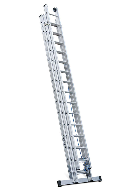 Lyte EN131 Professional 3 Section Rope Operated Extension Ladders closed NHT345